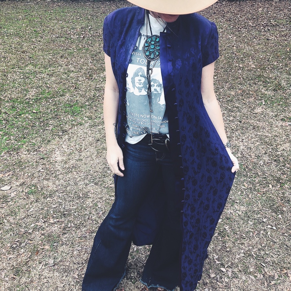 Purple vintage duster